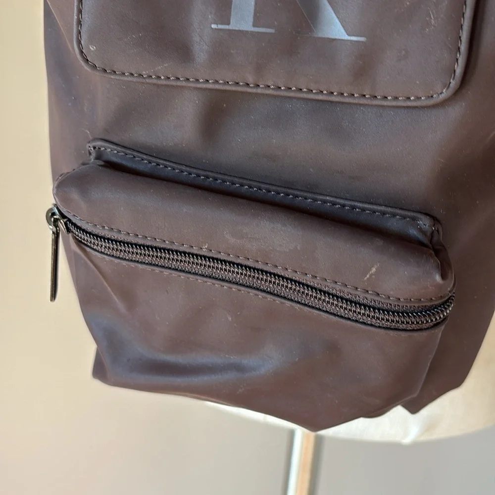 Calvin Klein Brown Backpack Durable Material med size Unisex